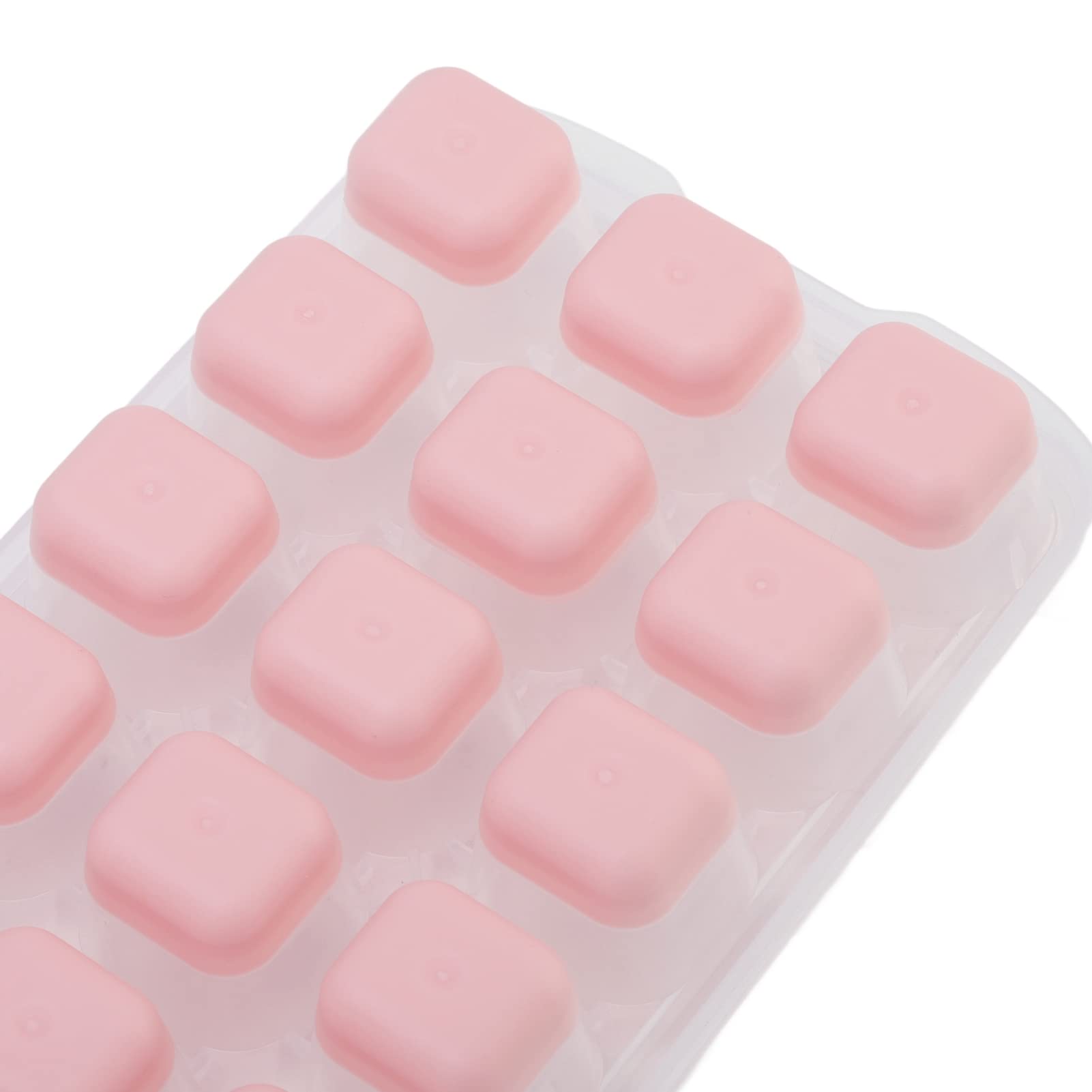Ice Tray, Stackable Ice Maker Avoid with Lid for Chocolates for Restaurant for Popsicles(Pink)