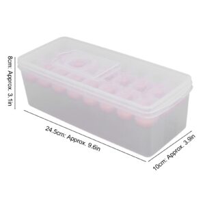 Ice Tray, Stackable Ice Maker Avoid with Lid for Chocolates for Restaurant for Popsicles(Pink)