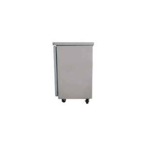 PEAKCOLD 2 Glass Door Commercial Back Bar Cooler; Stainless Steel Under Counter Refrigerator; 48" W