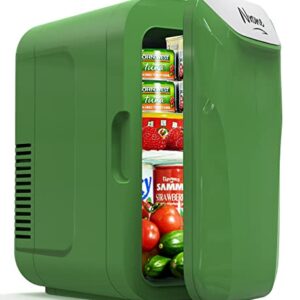 NXONE Mini Fridge,6 Liter/8 Can AC/DC Small Refrigerator,Portable Thermometric Cooler and Warmer Freezer Skincare fridge for Foods,Beverage,Medications, Home,Bedroom,Dorm,Office and Car