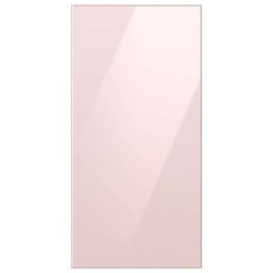 samsung raf18du4p0 bespoke 4-door french door refrigerator panel in pink glass - top panel
