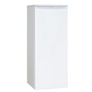 danby designer energy star 8.5-cubic feet upright freezer in white, dufm085a4wdd