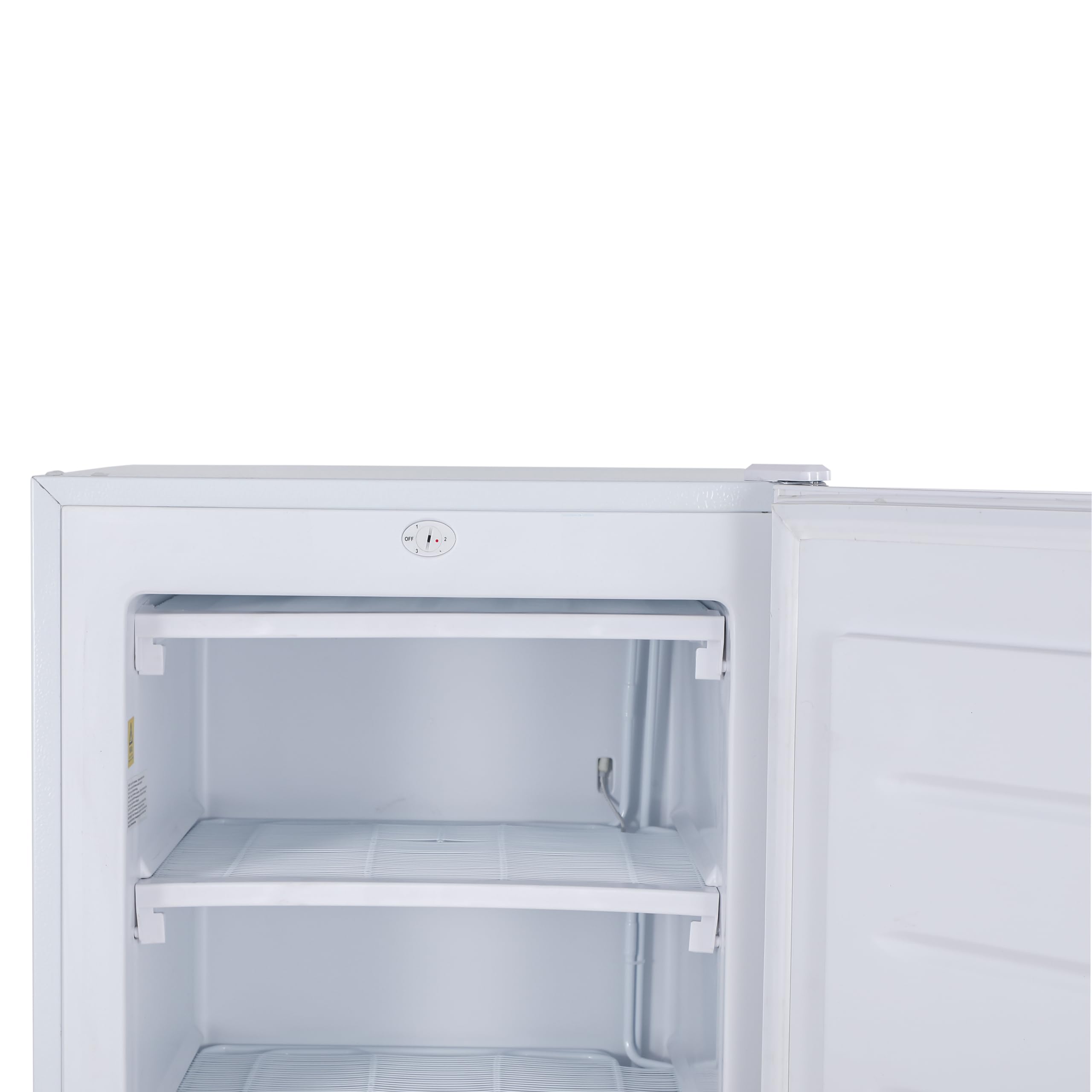 Commercial Cool Upright Freezer, Stand Up Freezer 6 Cu Ft with Reversible Door, White with VCM Door