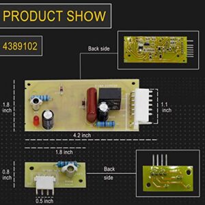 4389102 Refrigerator Control Board Kit by Seentech, Compatible with Whirlpool Kenmore Refrigerators – Replaces: 2255114 W10193666 W10193840 W10290817 W10757851 AP5956767