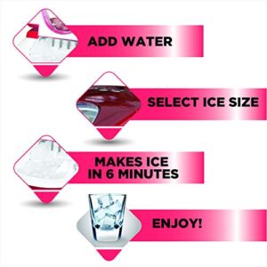 Compact Ice Maker, Red