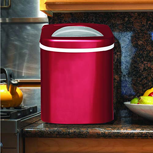 Compact Ice Maker, Red