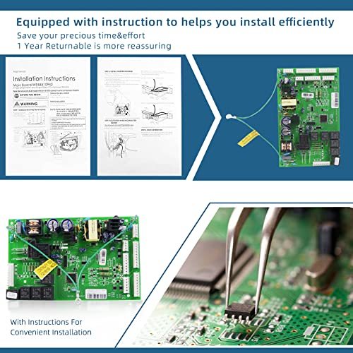 Aumzong Refrigerator Main Control Board WR55X10942 for GE Refrigerator Motherboard #Replaces AP7188100 WR55X10416 WR55X10942C WR55X10942P