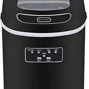 Whynter IMC-270MB Compact Portable 27 lb capacity-Black Ice Makers, One Size