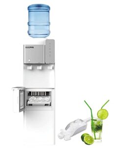 soopyk hot and cold water cooler dispenser with ice maker for 5 gallon bottle built-in ice maker 27 lbs in 24 hrs perfect for home office