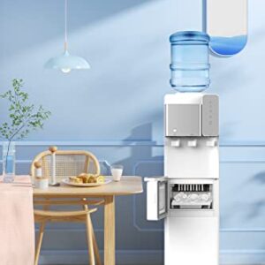 SOOPYK Hot and Cold Water Cooler Dispenser with Ice Maker for 5 Gallon Bottle Built-in Ice Maker 27 lbs in 24 hrs Perfect for Home Office