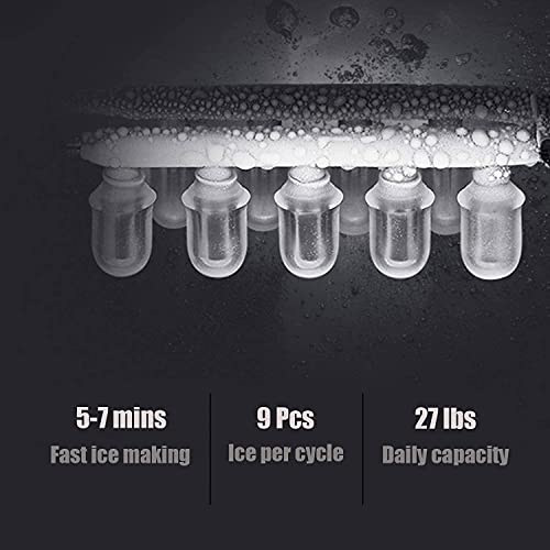 SOOPYK Hot and Cold Water Cooler Dispenser with Ice Maker for 5 Gallon Bottle Built-in Ice Maker 27 lbs in 24 hrs Perfect for Home Office