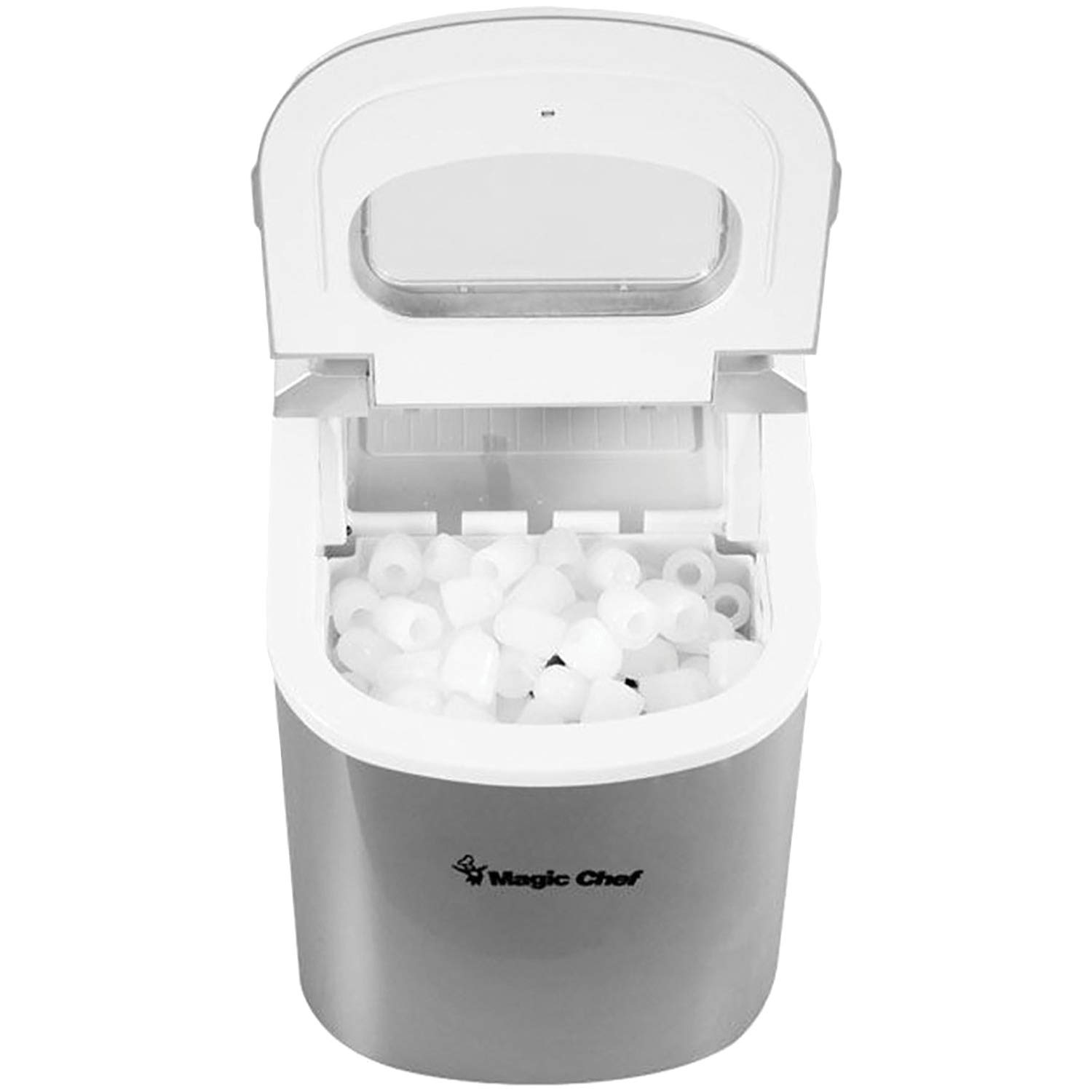 Magic Chef MCIM22SV 27Lb-Capacity Portable Ice Maker