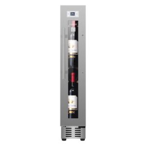equator 9 bottle built-in/freestanding wine ref with 7 color led lights (stainless)