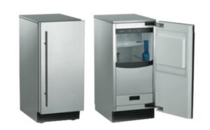 scotsman scn60ga-1ss 15" brilliance outdoor ice machine with gravity drain nugget ice cubes, 80 lbs in stainless steel