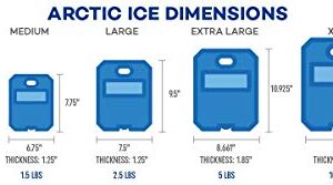 Arctic Ice Chillin' Brew Series Reusable Ice Pack for Coolers, Lunch Boxes, Camping, Fishing, Hunting and More, Freezes at 28F - XX-Large (10 LBS)