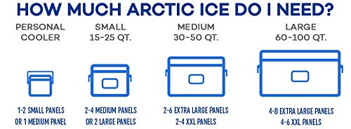 Arctic Ice Chillin' Brew Series Reusable Ice Pack for Coolers, Lunch Boxes, Camping, Fishing, Hunting and More, Freezes at 28F - XX-Large (10 LBS)