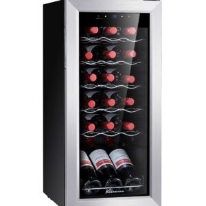 Kalamera KRC-18SS Freestanding Wine Cellars, Black