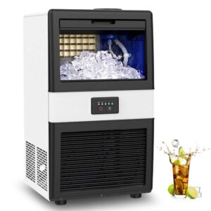 lifeplus commercial ice maker machine under counter produce 70lbs of ice in 24 hrs with 10lbs ice bin capacity freestanding automatic ice cube maker perfect for bars coffee shops home office