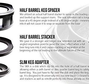 Half-Barrel Keg Stacker - Safely Stack Half-Barrel Kegs (Most Common Keg Size) with these Durable Stacking Rings. Keg Stackers Will Double Your Walk-In Cooler's Floor Space.