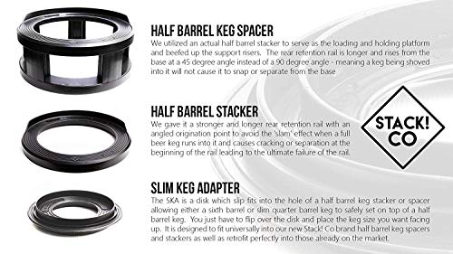 Half-Barrel Keg Stacker - Safely Stack Half-Barrel Kegs (Most Common Keg Size) with these Durable Stacking Rings. Keg Stackers Will Double Your Walk-In Cooler's Floor Space.