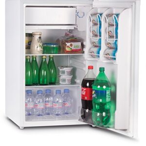 Commercial Cool CCR32W Compact Single Door Refrigerator and Freezer, 3.2 Cu. Ft. Mini Fridge, White