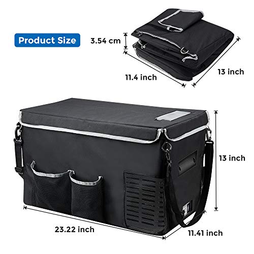 JOYTUTUS Portable Refrigerator 26 Quart (25L) Car Refrigerator + Insulated Protect Cover