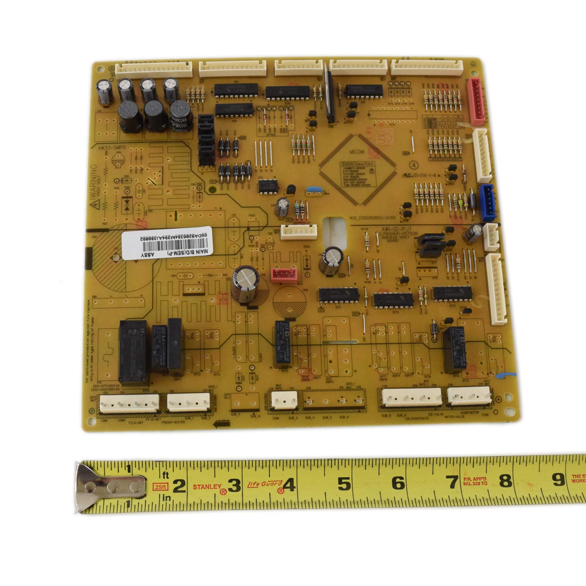 SAMSUNG DA92-00384M Refrigerator Power Control Board Genuine Original Equipment Manufacturer (OEM) Part