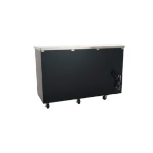 Peak Cold 60" Glass Door Back Bar Cooler; Counter Height Refrigerator with 2 Glass Doors