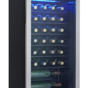 Danby DWC93BLSDB 36 Bottle Freestanding Wine Cooler