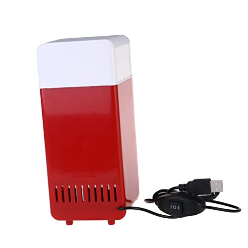 BESPORTBLE mininfridge Single Door Mini Fridge Beverage cooler mini USB refrigerator USB powered fridge small Refrigerator Portable Cooler Warmer Bar Fridge travel dual purpose heater white