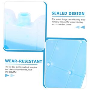 CLISPEED 2pcs Cooler Box Ice Cooler Case Reusable Cold Compress Ice Lunch Reusable Ice Bag Ice Case Freezer Disposable Cooler Food Containers Ice Container Hdpe Cooling Box Portable