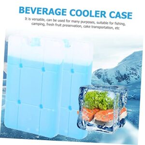 CLISPEED 2pcs Cooler Box Ice Cooler Case Reusable Cold Compress Ice Lunch Reusable Ice Bag Ice Case Freezer Disposable Cooler Food Containers Ice Container Hdpe Cooling Box Portable