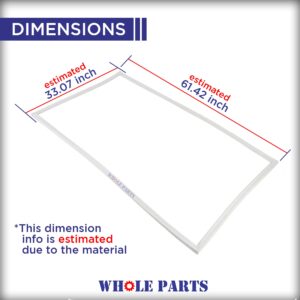 Whole Parts Refrigerator/Freezer Door Seal Gasket Part# 5304505529 - Replacement & Compatible with Some Crosley, Frigidaire and Kenmore Refrigerators or Freezers