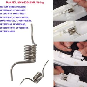 2 PCS MHY62044106 Refrigerator Door Spring Fits for LFX28968SB LFX28968ST LFX31945ST LMX31985ST LFX25978SB LFC25765ST LFX25978SB/00