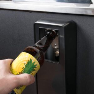 PEAKCOLD Small Deep Well Horizontal Bottle Cooler; Slide Top Bar Refrigerator; 4.5 Case Capacity
