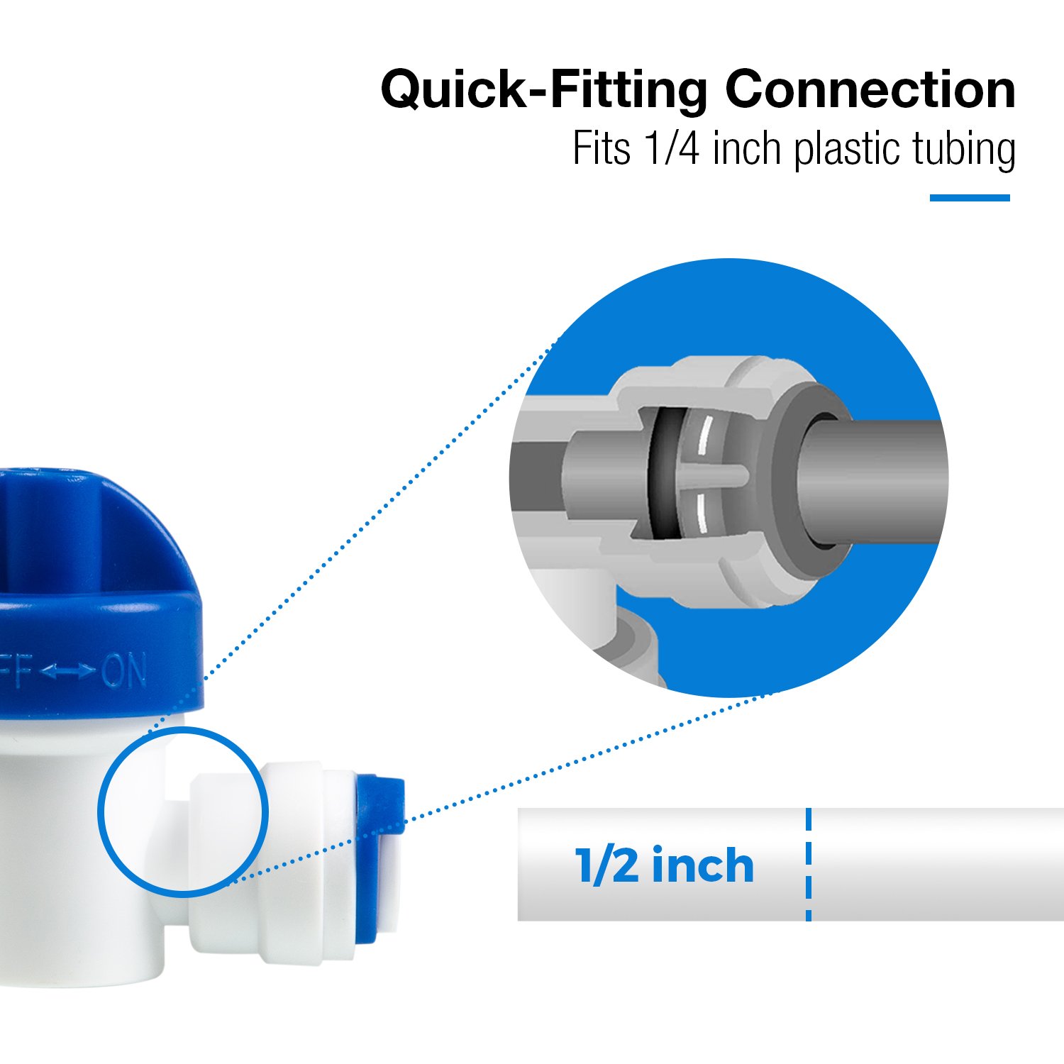 iSpring DS4S Bottleless Water Dispenser, Self Cleaning, Hot, Cold, and Room Temperature Settings & ICEK Ultra Safe Fridge Water Line Connection and Ice Maker Installation Kit, Approximate 20 feet