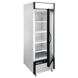 Kratos Refrigeration 69K-826 Commercial Swing Glass Door Freezer, 1 Door, 27"wide, 23 cu ft, White