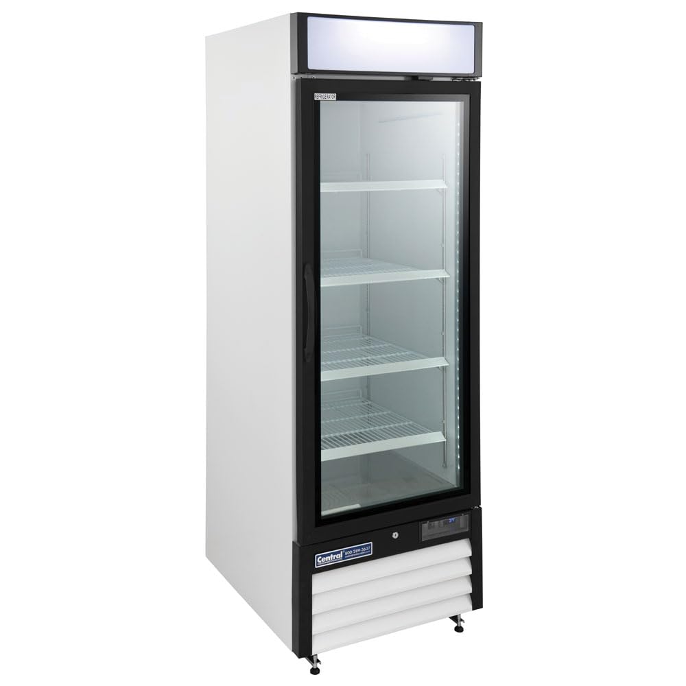 Kratos Refrigeration 69K-826 Commercial Swing Glass Door Freezer, 1 Door, 27"wide, 23 cu ft, White