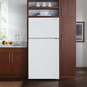 Winia 18 cu. Ft. Top Freezer Refrigerator with Icemaker - White