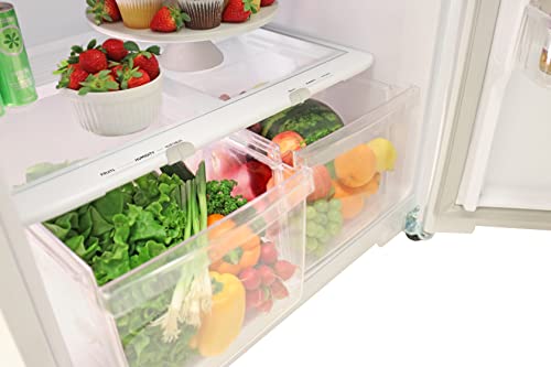 Winia 18 cu. Ft. Top Freezer Refrigerator with Icemaker - White