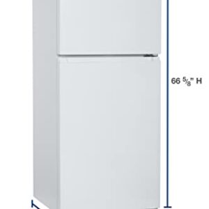 Winia 18 cu. Ft. Top Freezer Refrigerator with Icemaker - White