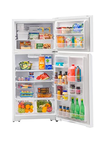 Winia 18 cu. Ft. Top Freezer Refrigerator with Icemaker - White