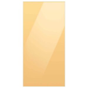 samsung raf18du4c0 bespoke 4-door french door refrigerator panel in sunrise yellow glass - top panel