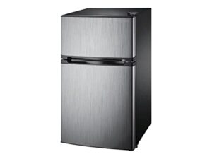 insignia - 3.0 cu. ft. mini fridge (ns-cf30ss9) stainless steel - new