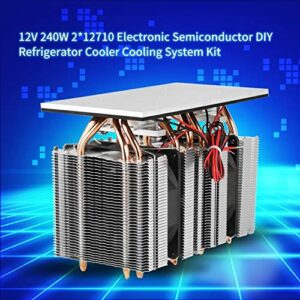 FTVOGUE 12V 240W 2 * 12710 Electronic Semiconductor DIY Refrigerator Cooler Cooling System Kit