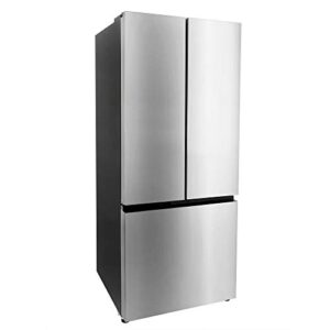 recpro rv refrigerator stainless steel | 16 cubic feet | 12-volt | french style doors | low wattage