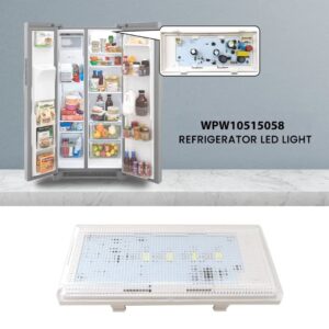 WPW10515058 (AP6022534) replaces W10515058 3021142 PS11755867 Refrigerator Freezer Led Light Replacement for 106.51139210 REFRIGERATOR