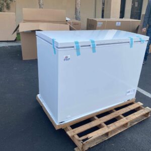 Commercial Freezer Chest freezer 10 Cuft NSF Restaurant 44" White Stand Alone Solid Flat Top w/Storage Baskets XF-302