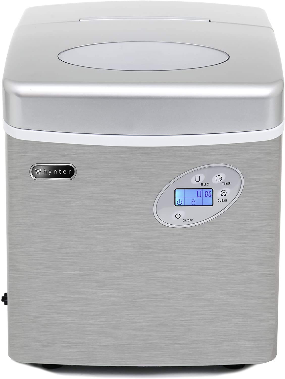 Whynter IMC-491DC Portable 49lb Capacity Stainless Steel with Water Connection Ice Makers + iSpring ICEK Ultra Safe Fridge Water Line Connection and Ice Maker Installation Kit