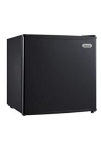 impecca upright freezer 1.1 cubic feet energy star with reversible door, removable shelves and adjustable thermostat - black